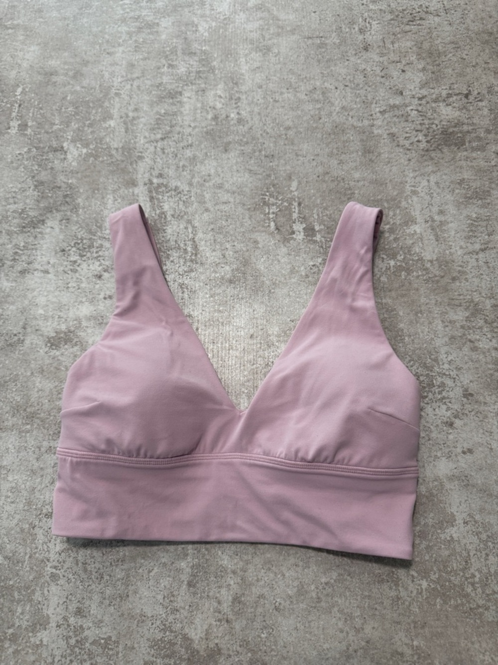 Lululemon Align V Neck Bra C/D Pink Peony Size 6